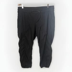 The North Face Aphrodite 2.0 Capri Black Hiking Gorpcore Ruched Stretch Pants XL